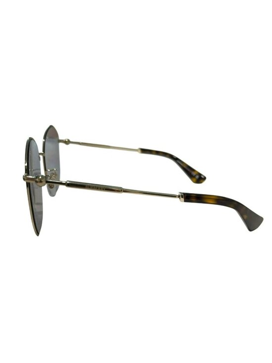Burberry Gold Frame Hexagonal Sunglasses Brown Gradient Lenses New main image 4